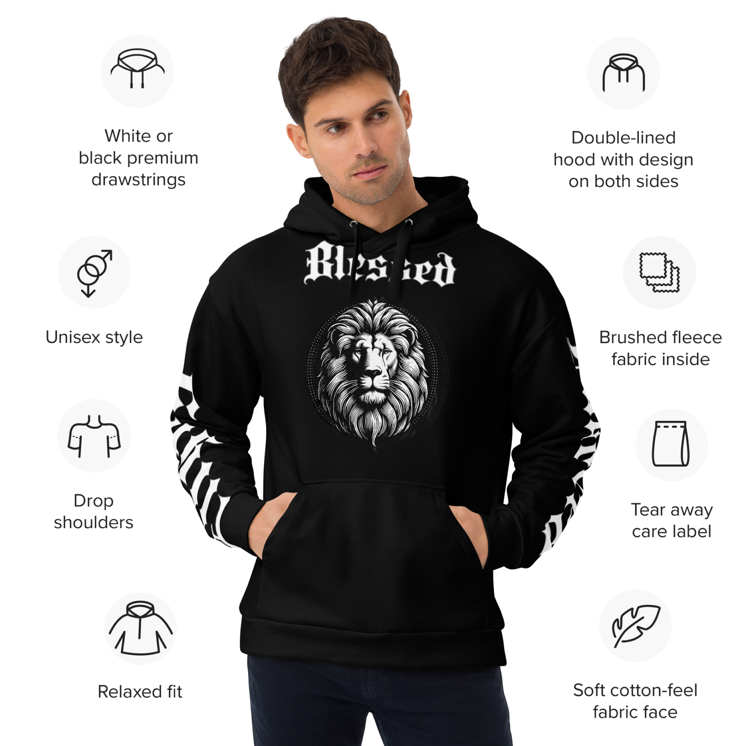 Highly Favored Mens Black tracksuit