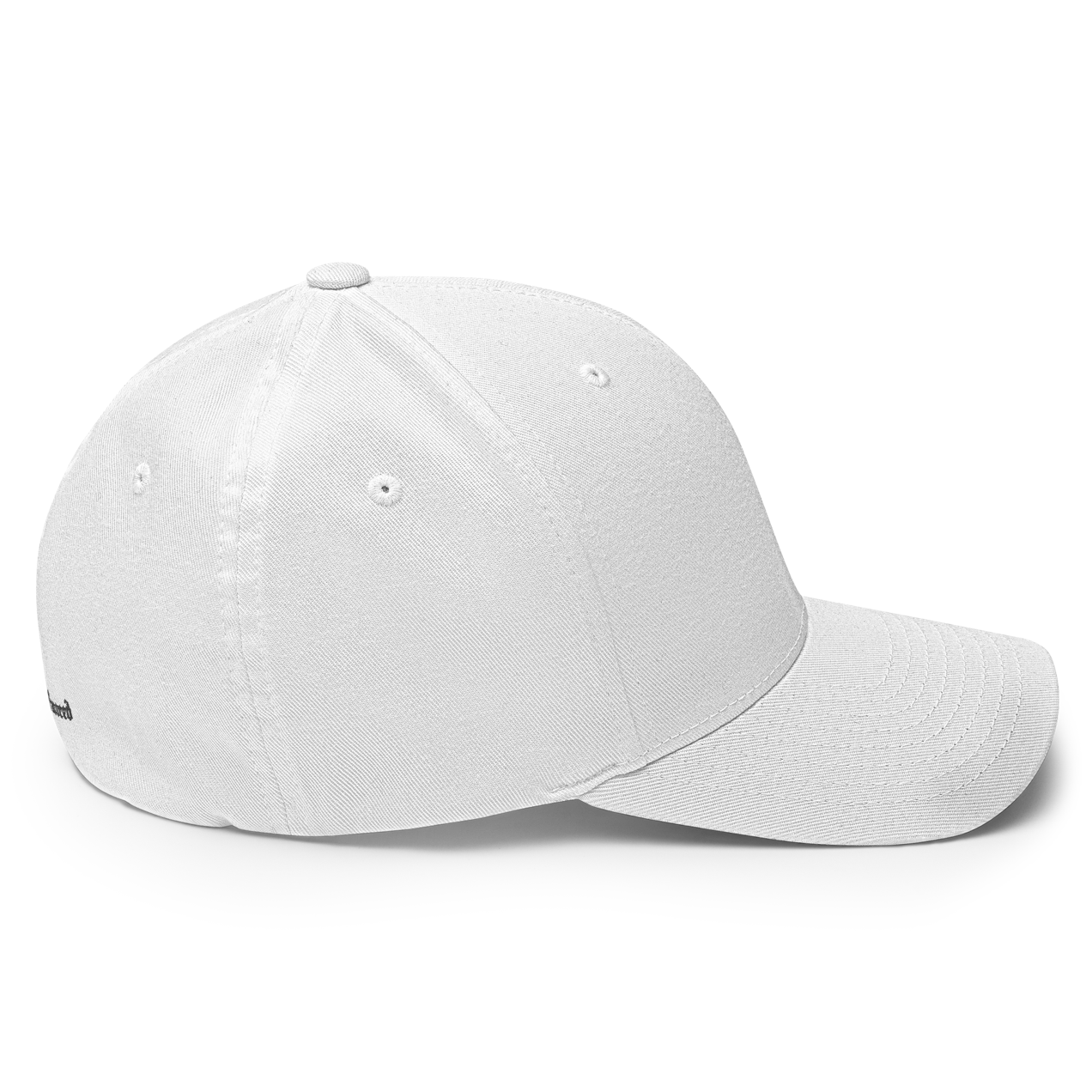 Highly Favored Flex Fit Baseball Cap in White Black