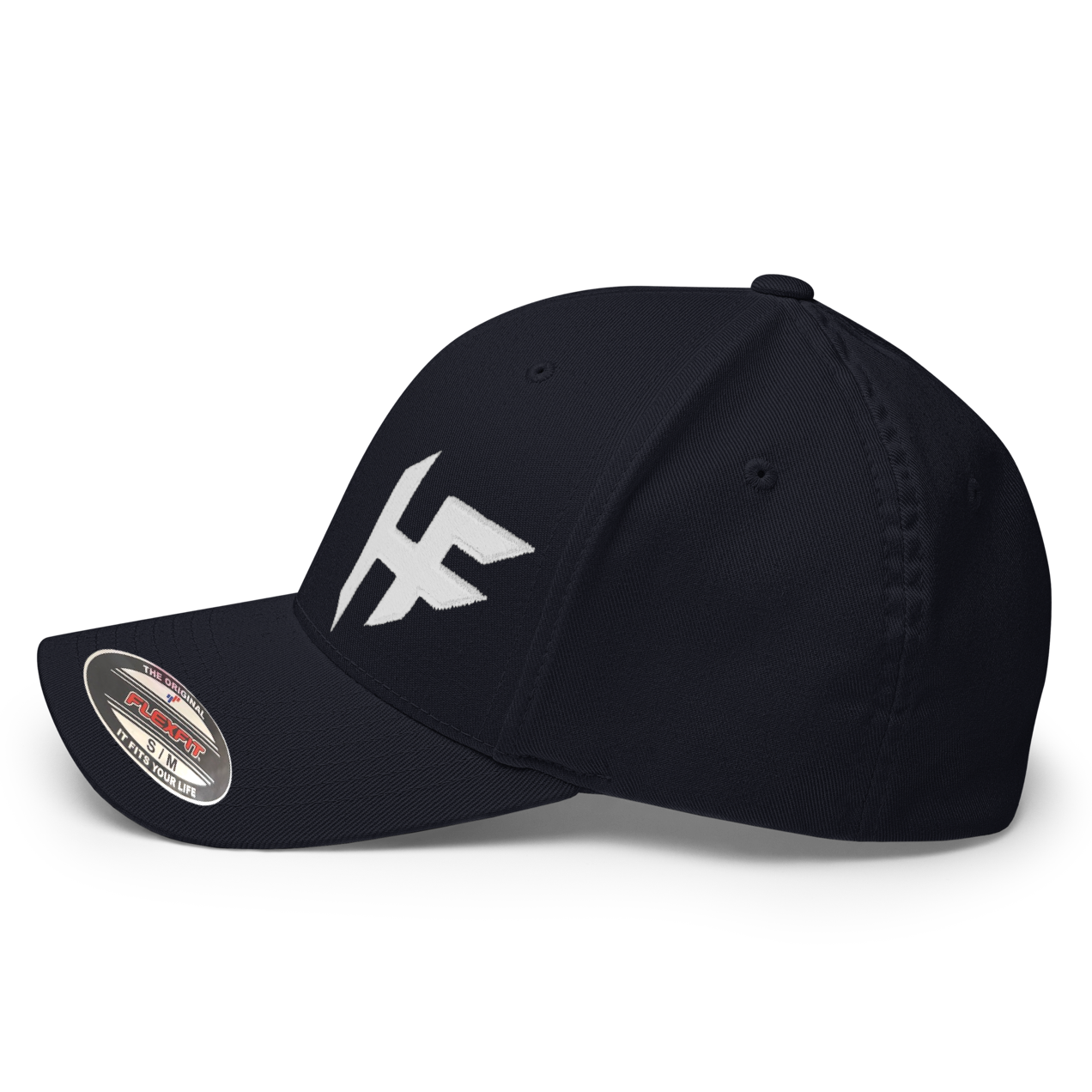 Highly Favored Flex Fit Baseball Cap in Black & White