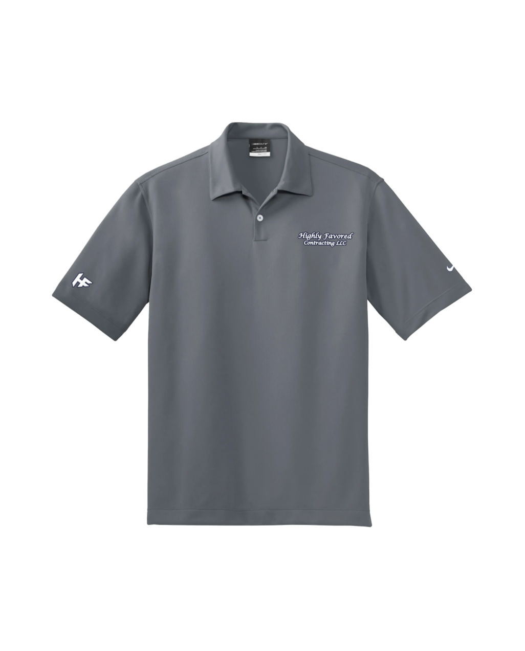 Nike Dri-FIT Pebble Texture Polo Dark Grey