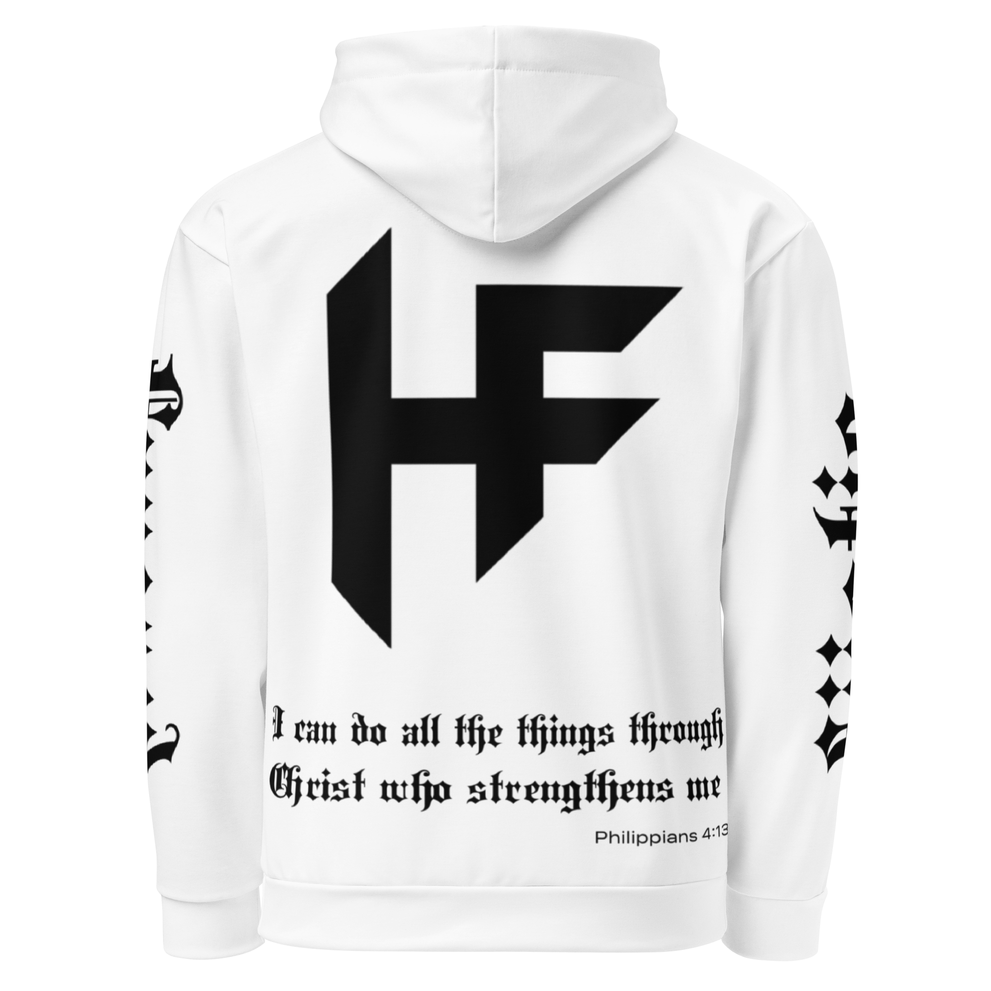 Highly Favored Mens White Hoddie