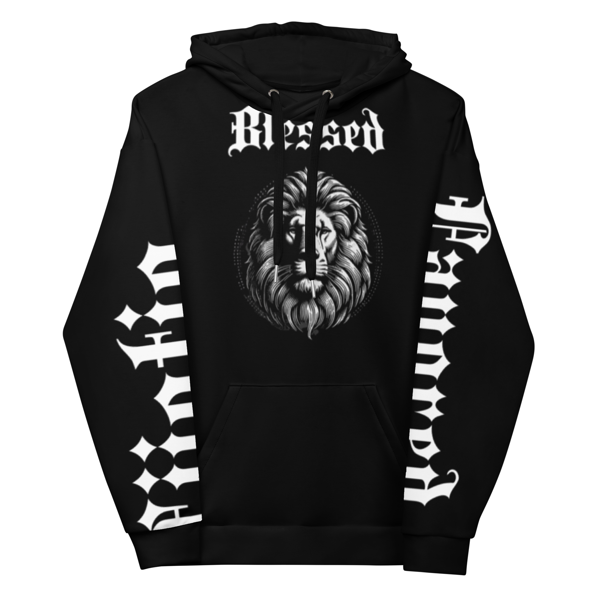 Highly Favored Mens Back Hoodie